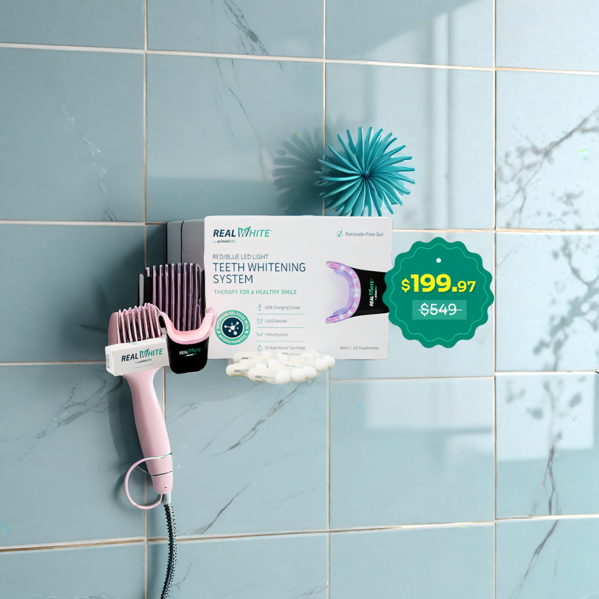 LED teeth whitening system